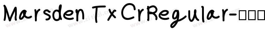 Marsden Tx CrRegular字体转换